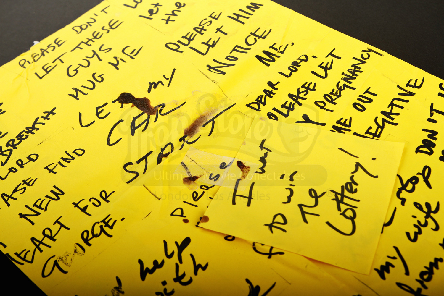 PostIt Note Prayer Sheets Prop Store Ultimate Movie Collectables