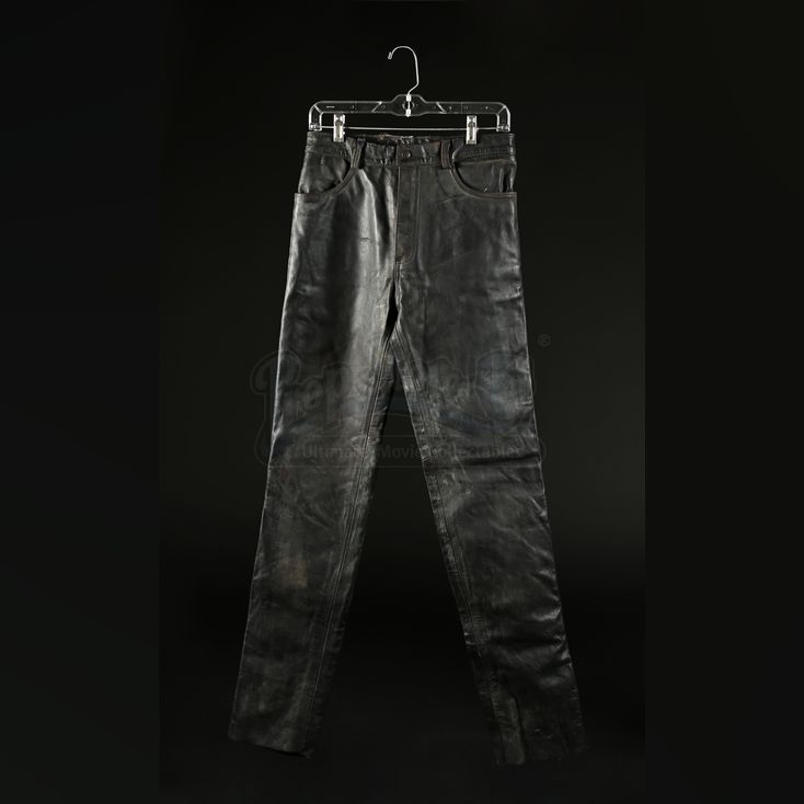 DAVID LEATHER PANT / BLK main image 1