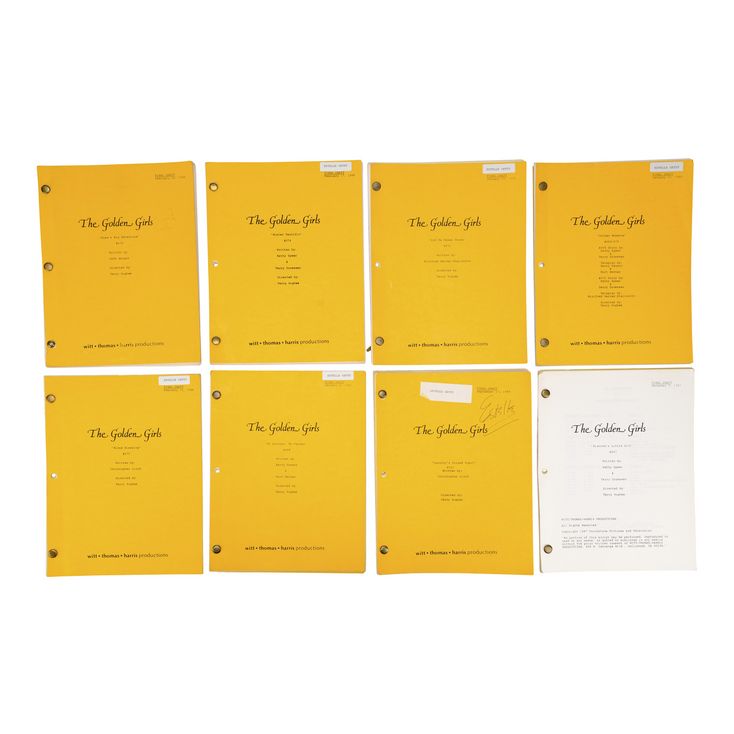 Lot 836 - Rich Weaver Collection Estelle Getty-Autographed Script with ...