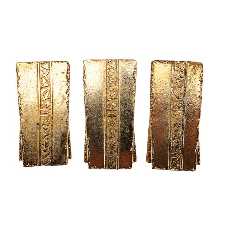 Lot 1550 Three Metal Bars of Goldpressed Latinum STAR TREK DEEP SPACE NINE (19931999)