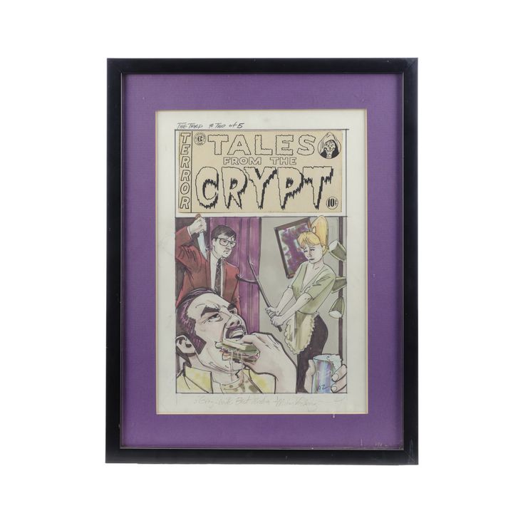 Lot 1394 TALES FROM THE CRYPT (19891996) Framed HandIllustrated Mike Vosburg The Trap