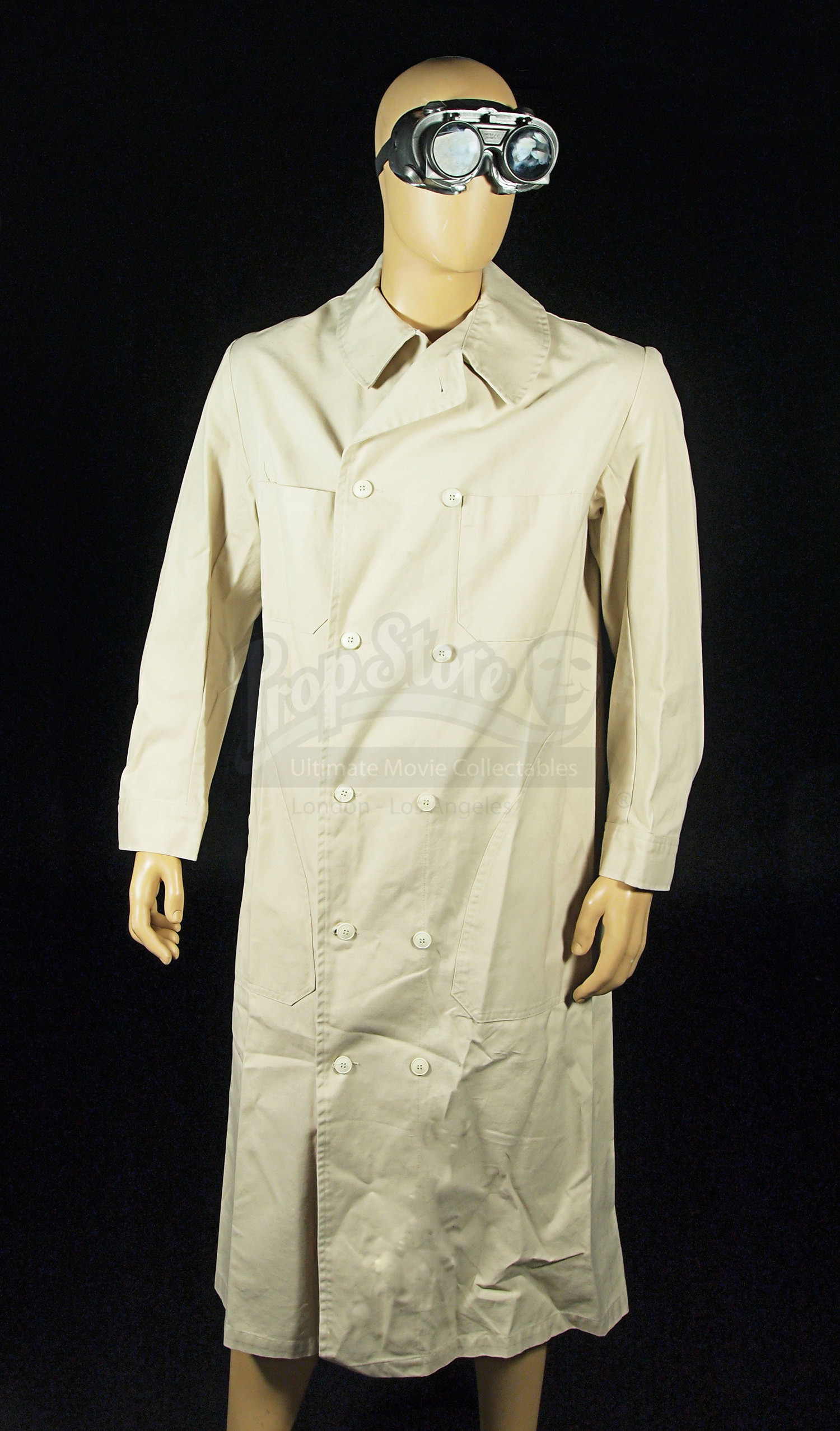 double breasted lab coat