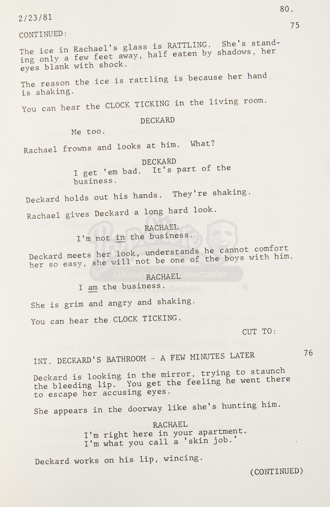 Blade Runner Script _ Blade Runner Screenplay Download – SDRN
