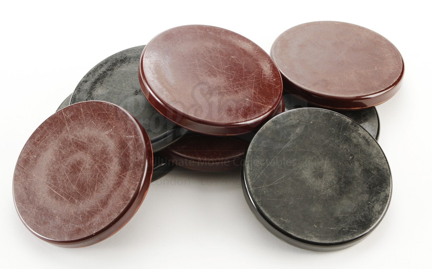 Set of Shuffleboard Discs Prop Store Ultimate Movie Collectables