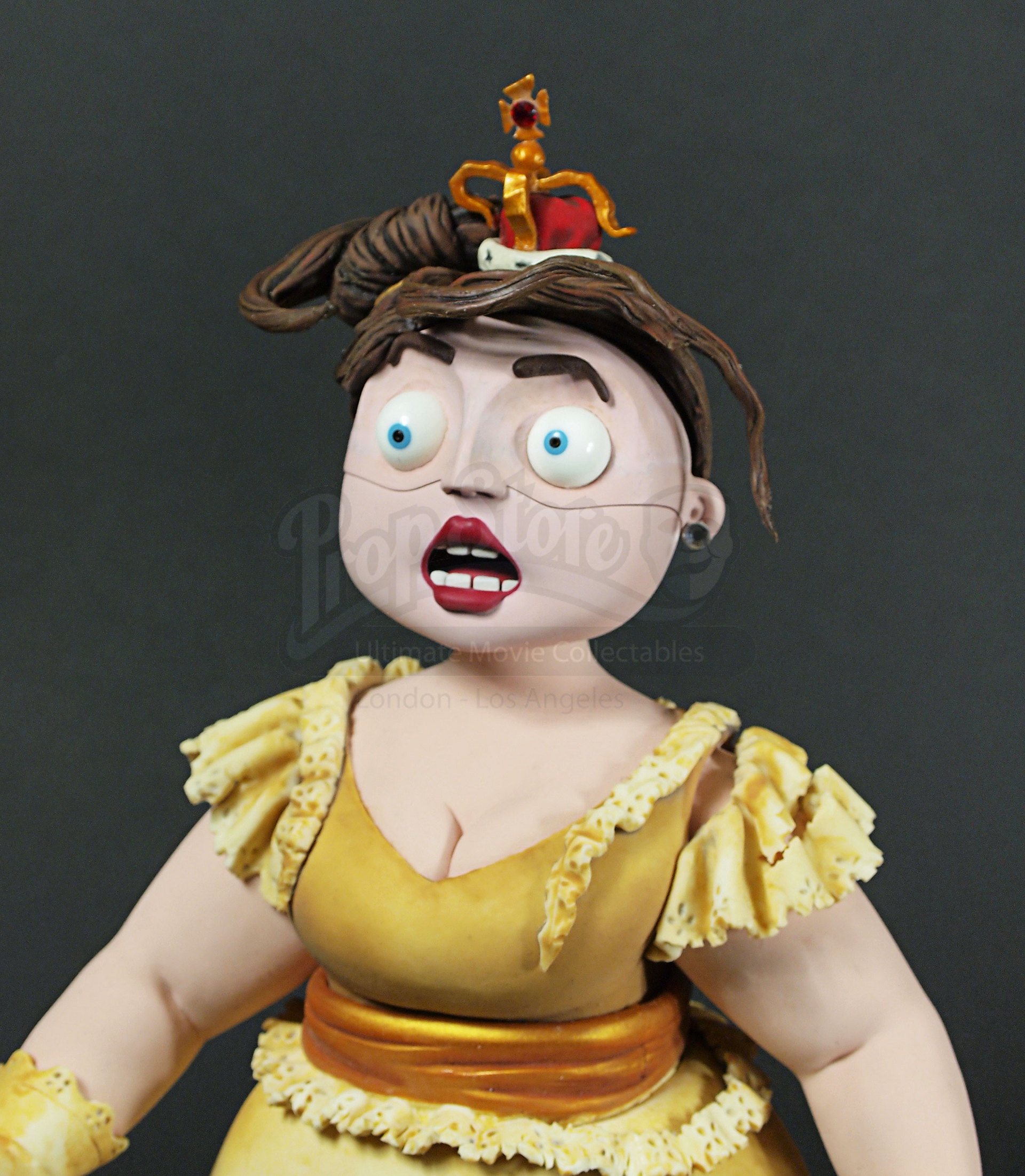 Dishevelled Queen Victoria in Bloomers Original Stop Motion Puppet