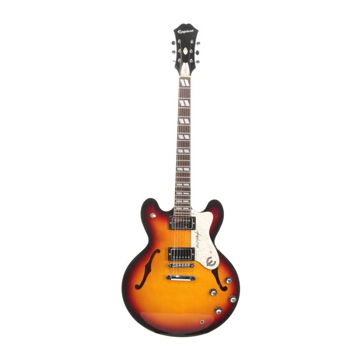Lot 640. Noel Gallaghers Owned and Autographed Sunburst Epiphone