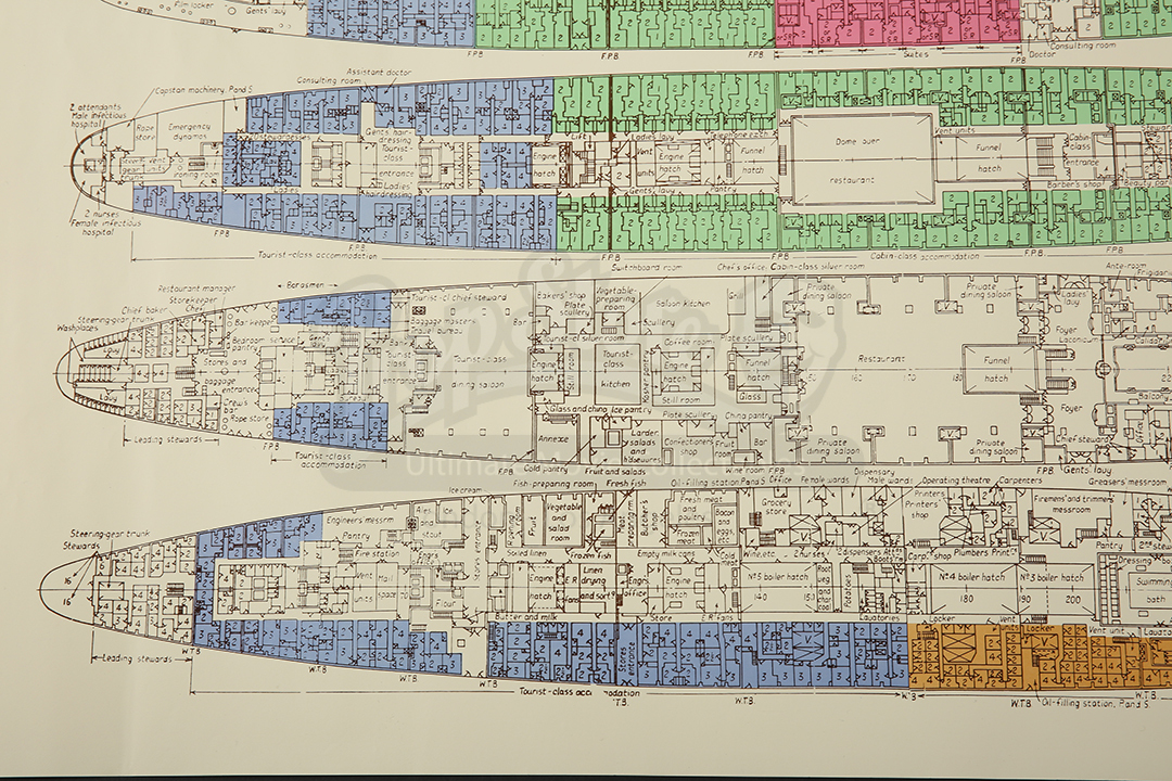 Waterproof Poseidon Schematic Map Prop Store Ultimate Movie