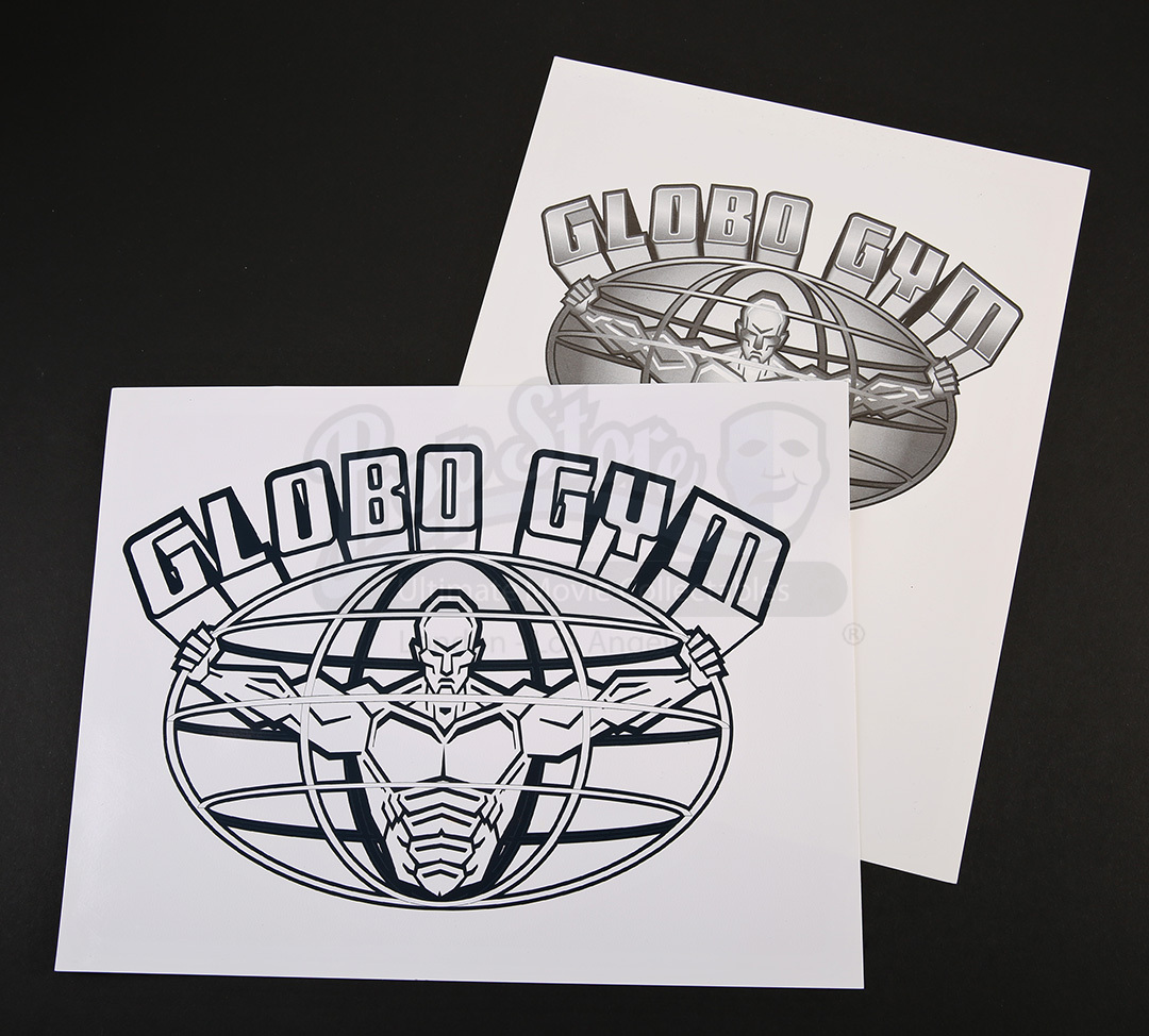 Printed Globo Gym Logo Proofs Prop Store Ultimate Movie Collectables