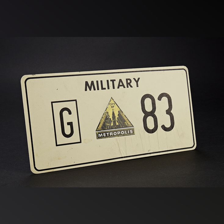 Metropolis Military License Plate LOIS & CLARK THE NEW ADVENTURES OF