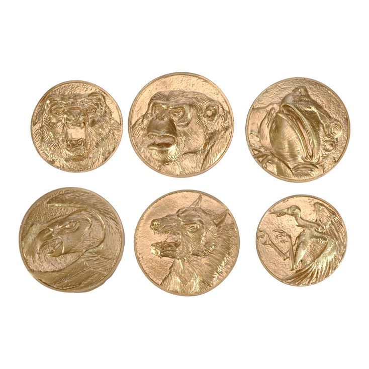 788. Set of Six Production-Made Power Coins | MIGHTY MORPHIN POWER ...