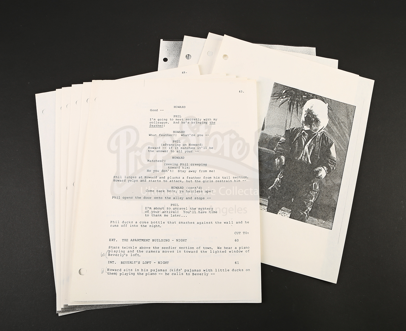 Script Papers With Art Department Copies Prop Store Ultimate Movie 
