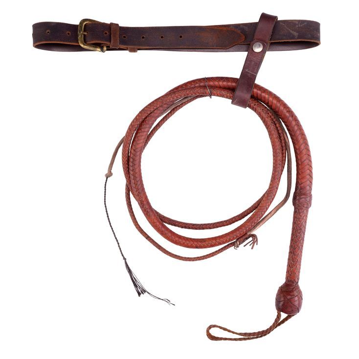 Indiana Jones (Harrison Ford) Eight-Foot Bullwhip, Belt, and Whip