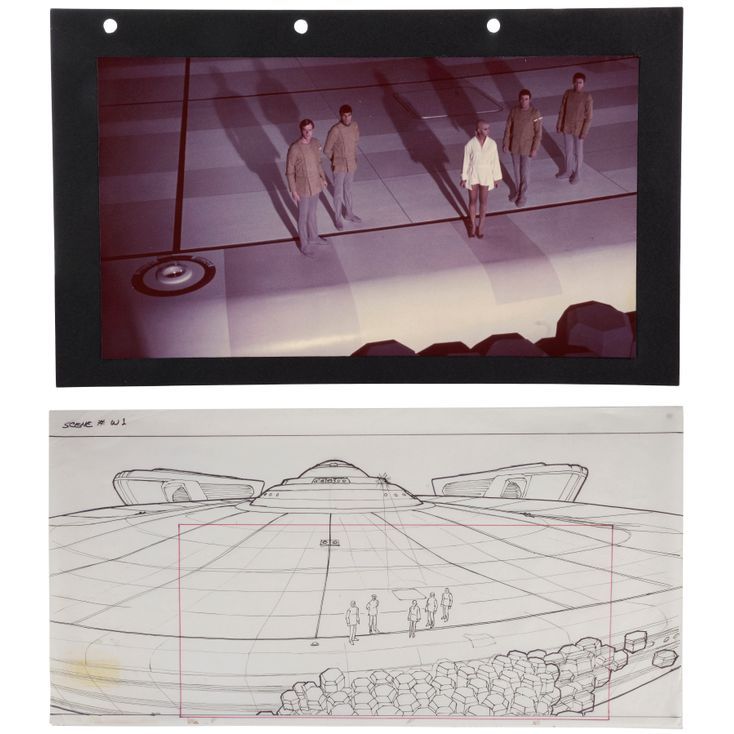 411. Hand-Drawn Andrew Probert Enterprise Crew Before V'Ger Matte ...