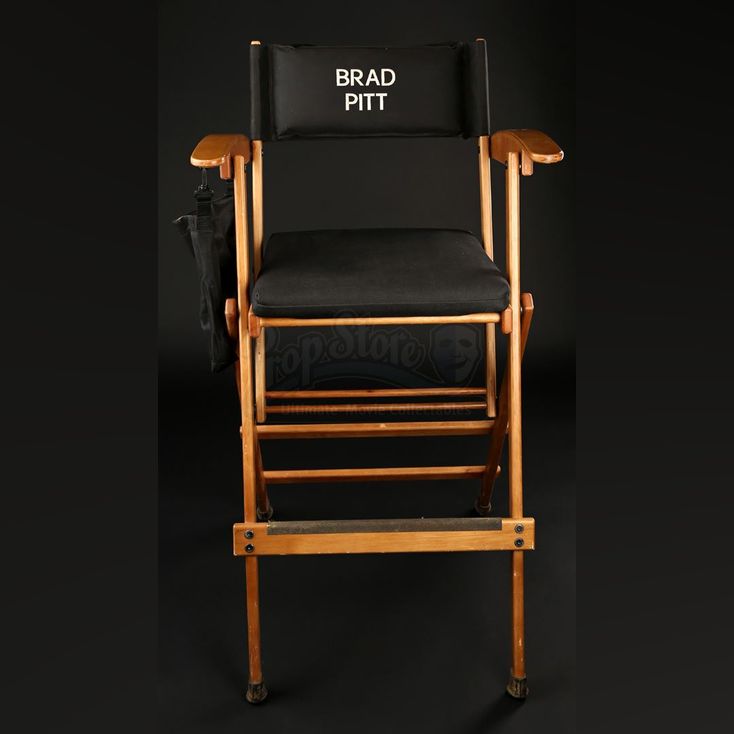 Brad Pitts Directors Chair FURY (2014)