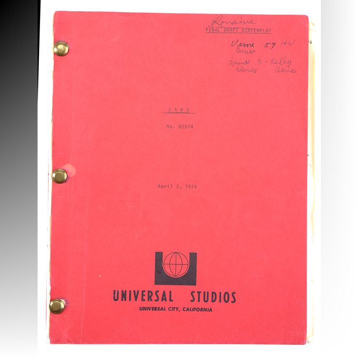 Lot 235 - Lorraine Garys Bound and Annotated Final Draft Screenplay ...