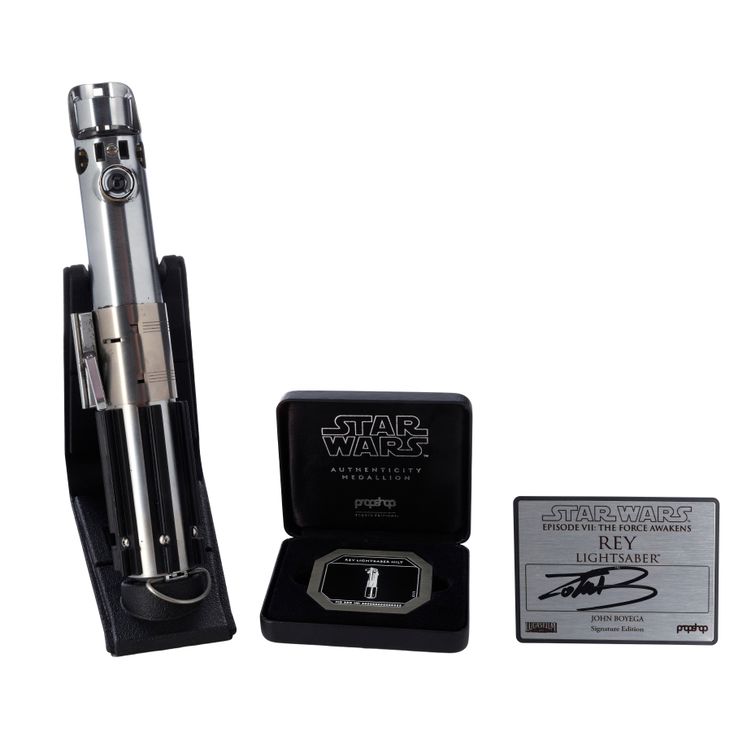 993. John Boyega-Autographed Propshop Signature Edition Rey Lightsaber ...