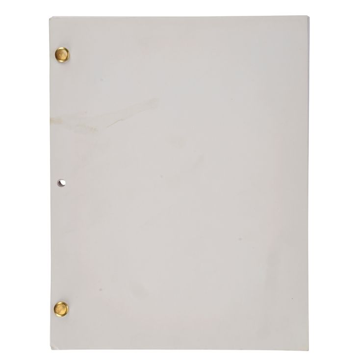 457. Film Script (8.5 x 11 ); Written by Wes