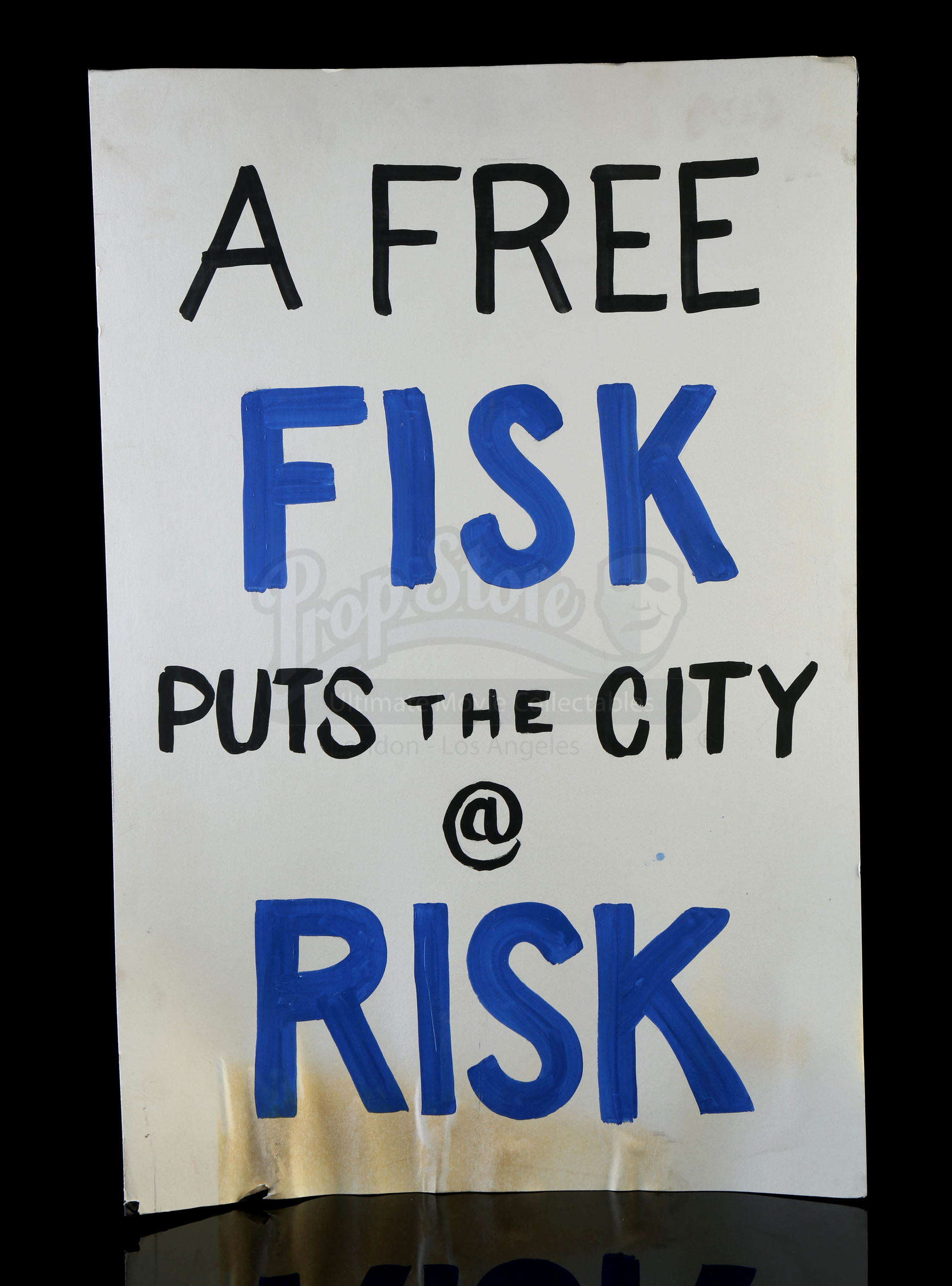 Lot # 408: 'City at Risk' Fisk Release Protest Signs