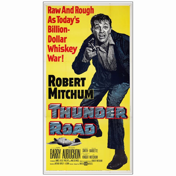 613 Three Sheet (41 x 79 ); Very Good Folded THUNDER ROAD (1958)