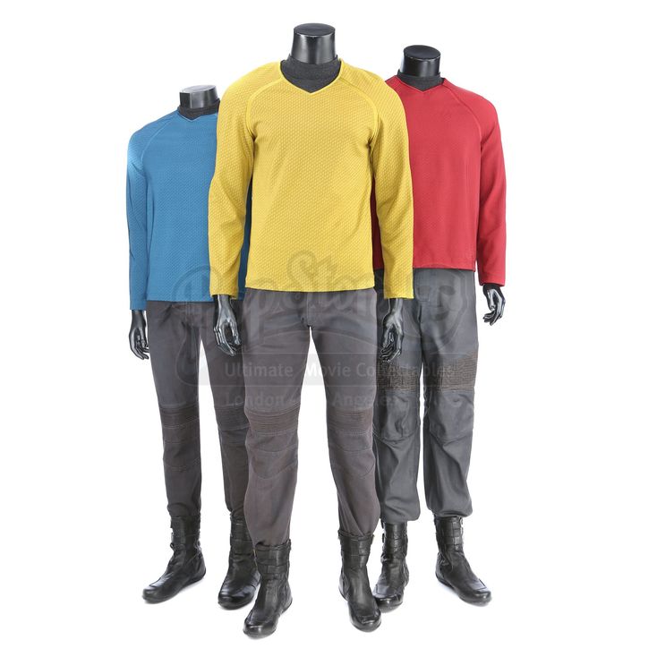 Set of Three Enterprise Uniforms STAR TREK (2009)