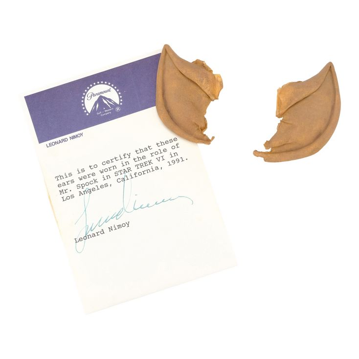Lot 332 - Spocks (Leonard Nimoy) Vulcan Ear Appliances | STAR TREK VI ...