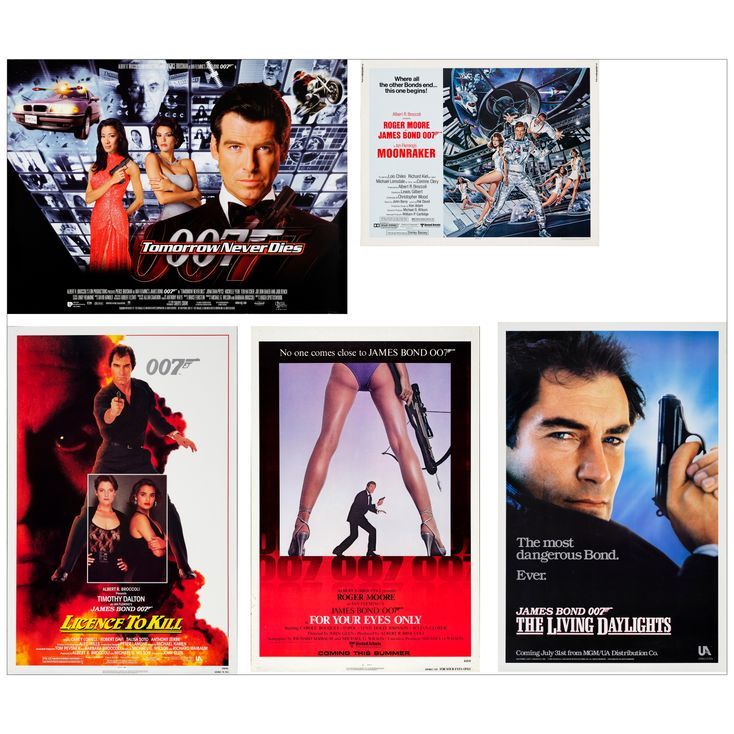 701. JAMES BOND FRANCHISE Various Formats Various Formats (5) (22 x