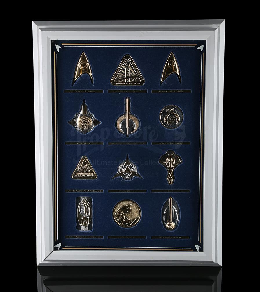 Lot # 462 - Insignia Badges & Display Case