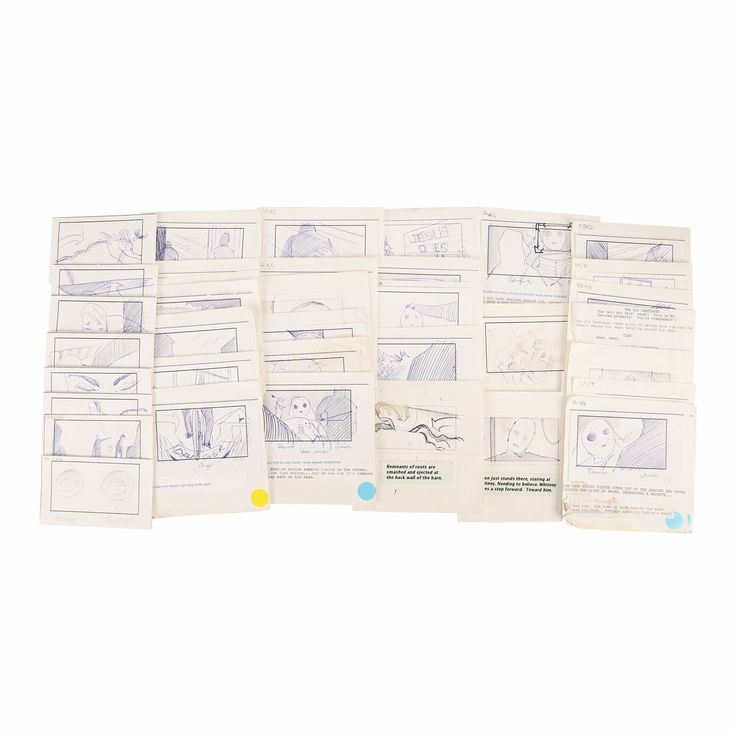 lot-1102-mario-kirner-collection-hand-drawn-and-printed-storyboards