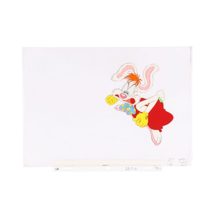 Roger Rabbit Claymation Hand-Painted Roger Rabbit Animation Cel | WHO FRAMED ROGER RABBIT (1988)