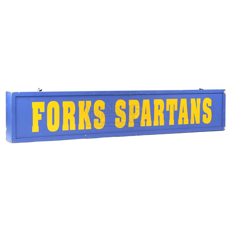 Lot 1 Forks High School Spartans Sign TWILIGHT (2008)