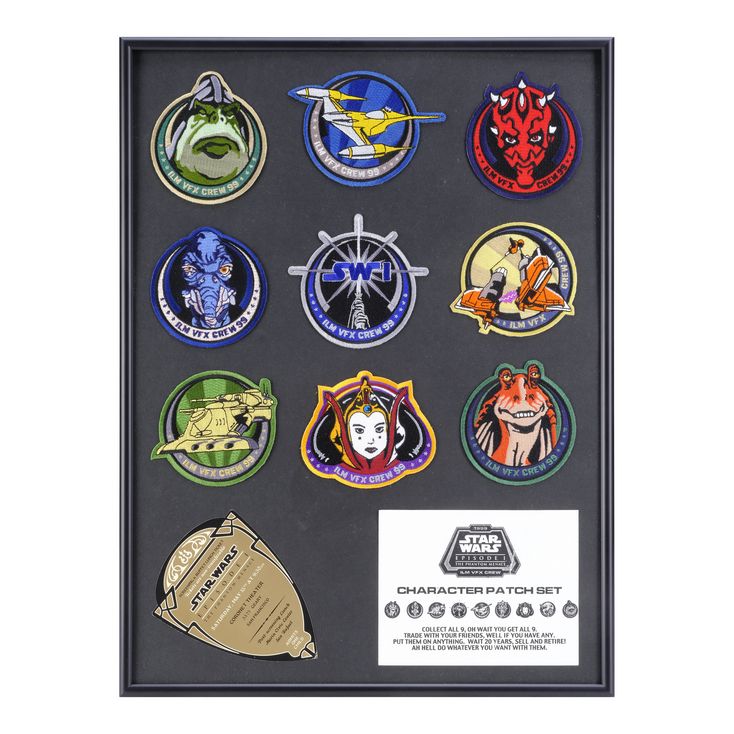 Lot # 1567: STAR WARS: THE PHANTOM MENACE (1999) - Framed Full Set of ...