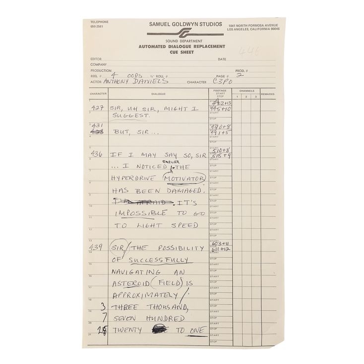 Lot 692 STAR WARS THE EMPIRE STRIKES BACK (1980) Anthony Daniels