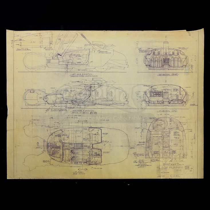 Spinner Blueprint BLADE RUNNER (1982)