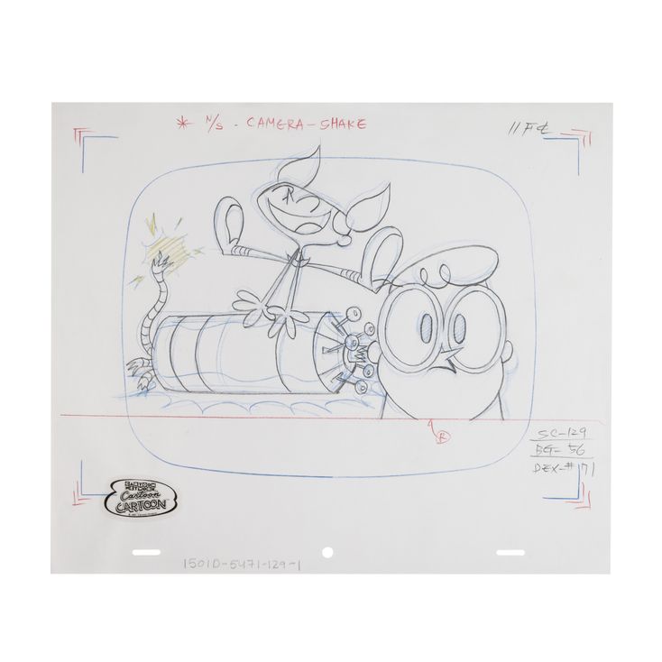 Dexter and Dee Dee Original Production Drawing | DEXTER'S LABORATORY (T ...