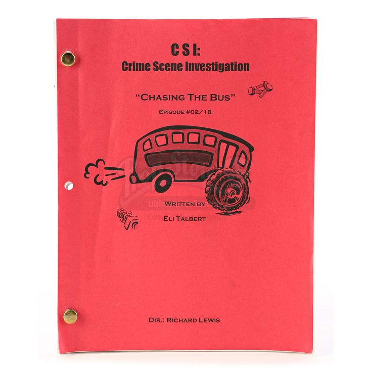 Script - Chasing the Bus | CSI: CRIME SCENE INVESTIGATION (2000)