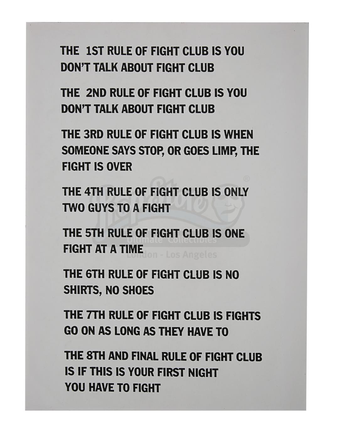 Fight Club Rules Quote FIGHT CLUB RULES Fight Club Rules Quote FIGHT CLUB RULES