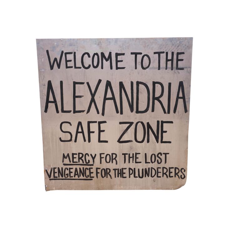 Alexandria Safe Zone Sign | WALKING DEAD, THE (T.V. SERIES, 2010 - 2022)
