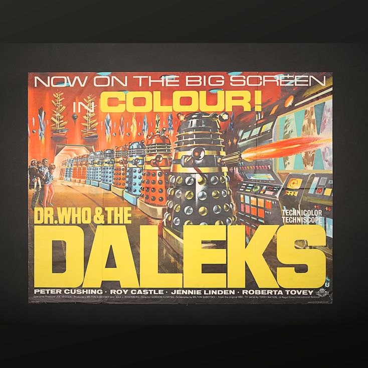 DR. WHO AND THE DALEKS (1965) - UK Quad Poster | DOCTOR WHO AND