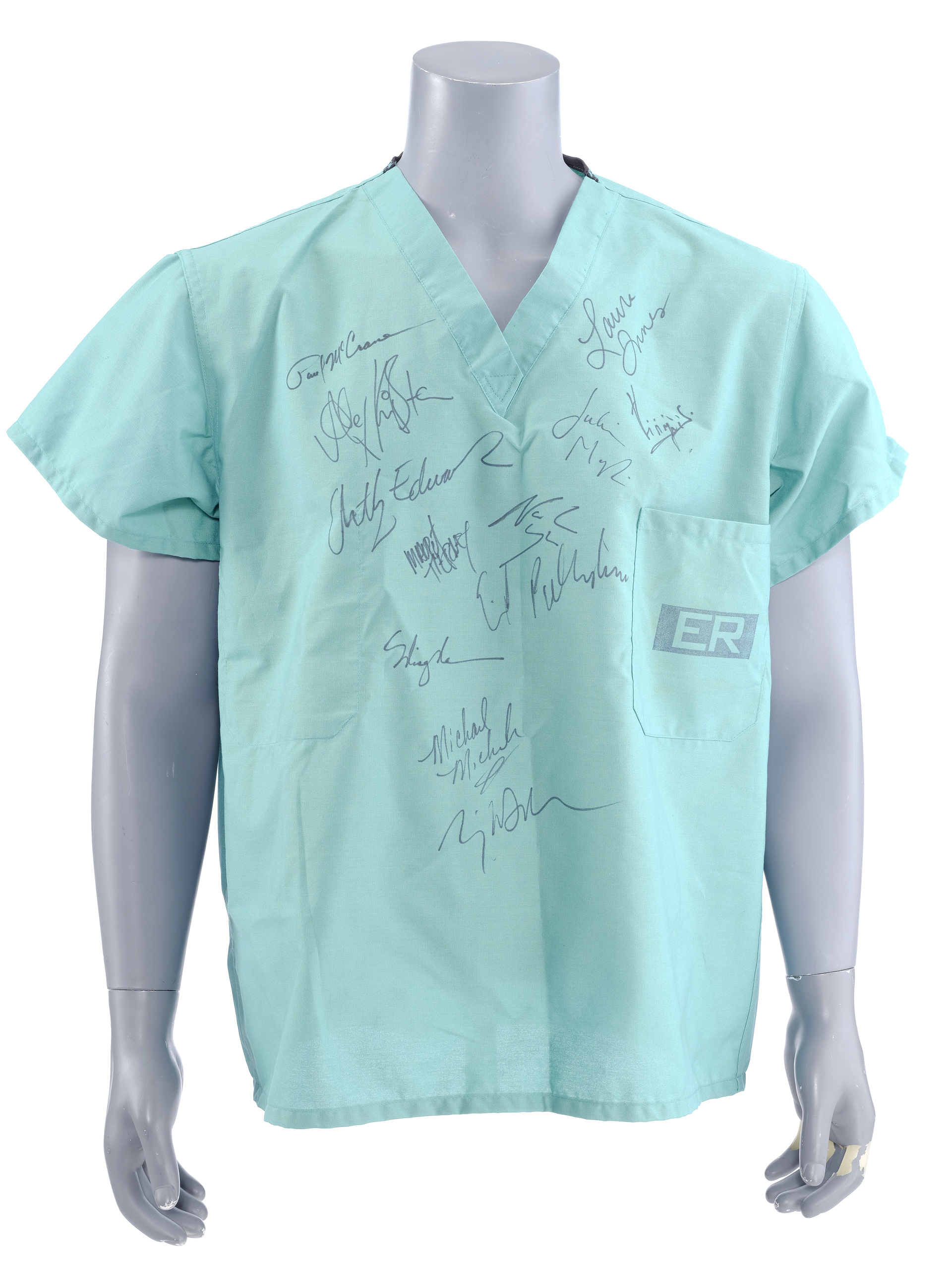 Lot 709 Er (T.V. Series, 1994 2009) CastAutographed Medical Scrubs
