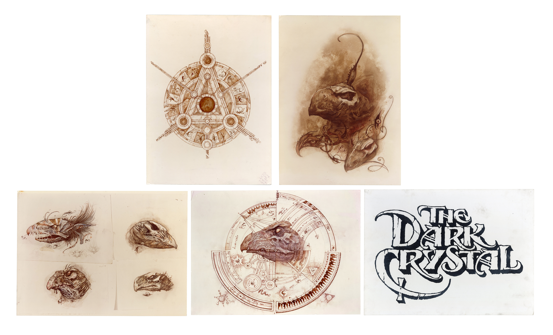Lot 655 The Dark Crystal 1982 Set Of Mounted Concept Art Prints Lot 655 The Dark Crystal 1982 Set Of Mounted Concept Art Prints