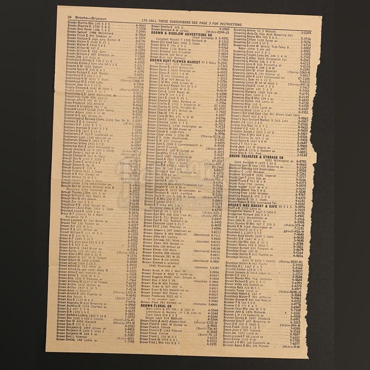 Torn Phone Book Page with Dr. Browns Contact Information | BACK TO THE ...
