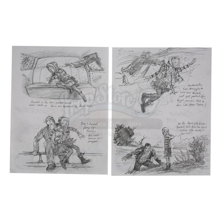 Hand-drawn Robin Richesson Ferry Crossing Pencil Storyboards | WAR OF ...