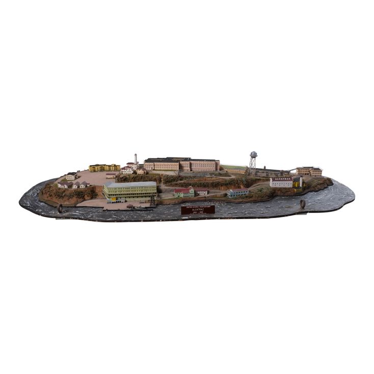 118. Historic Oversized Alcatraz Penitentiary and Island Model | ESCAPE ...