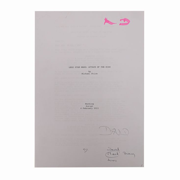 Lego Movie Script Pdf Lot # 1028: LEGO STAR WARS: THE PADAWAN MENACE (2011) - Anthony Daniels ...