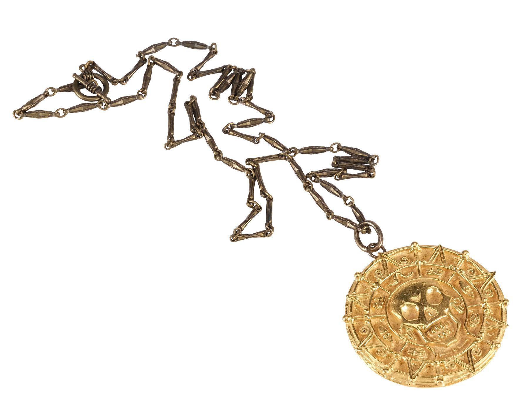 293. Oversized Cursed Aztec Medallion Necklace ### PIRATES OF THE