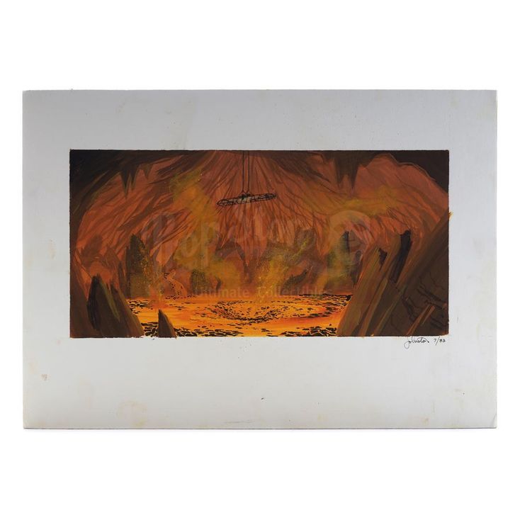 Handpainted Joe Johnston Human Sacrifice Concept Painting INDIANA