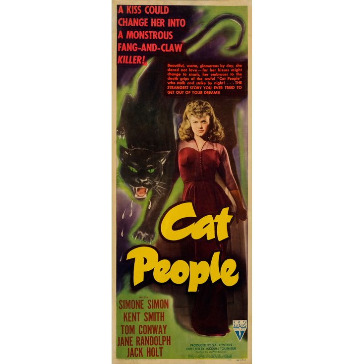 63. Insert (14 x 36 ); Fine Rolled ### CAT PEOPLE (1942)
