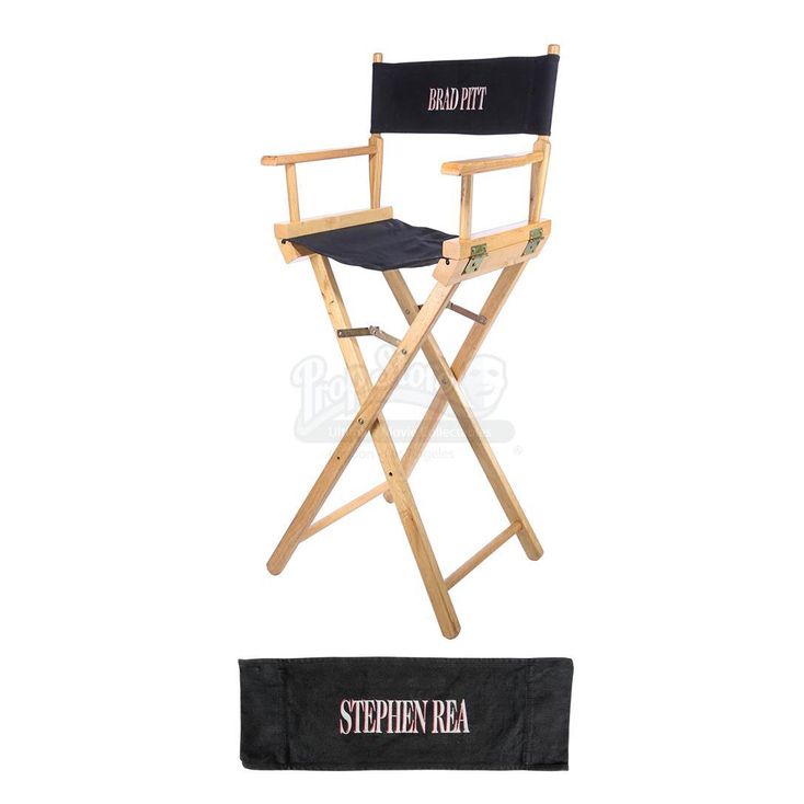 Directors Chair and Brad Pitt and Stephen Reas Chair Backs INTERVIEW