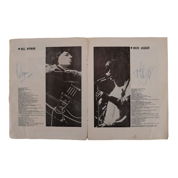 Lot 585 - Autographed Souvenir Tour Programme | THE ROLLING STONES