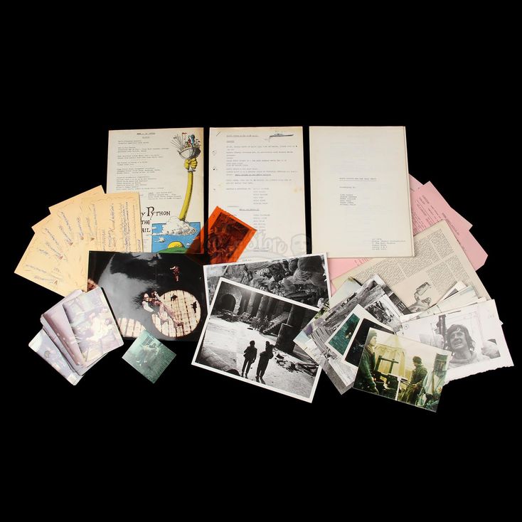 Production-Used Script and Ephemera | MONTY PYTHON AND THE HOLY GRAIL ...